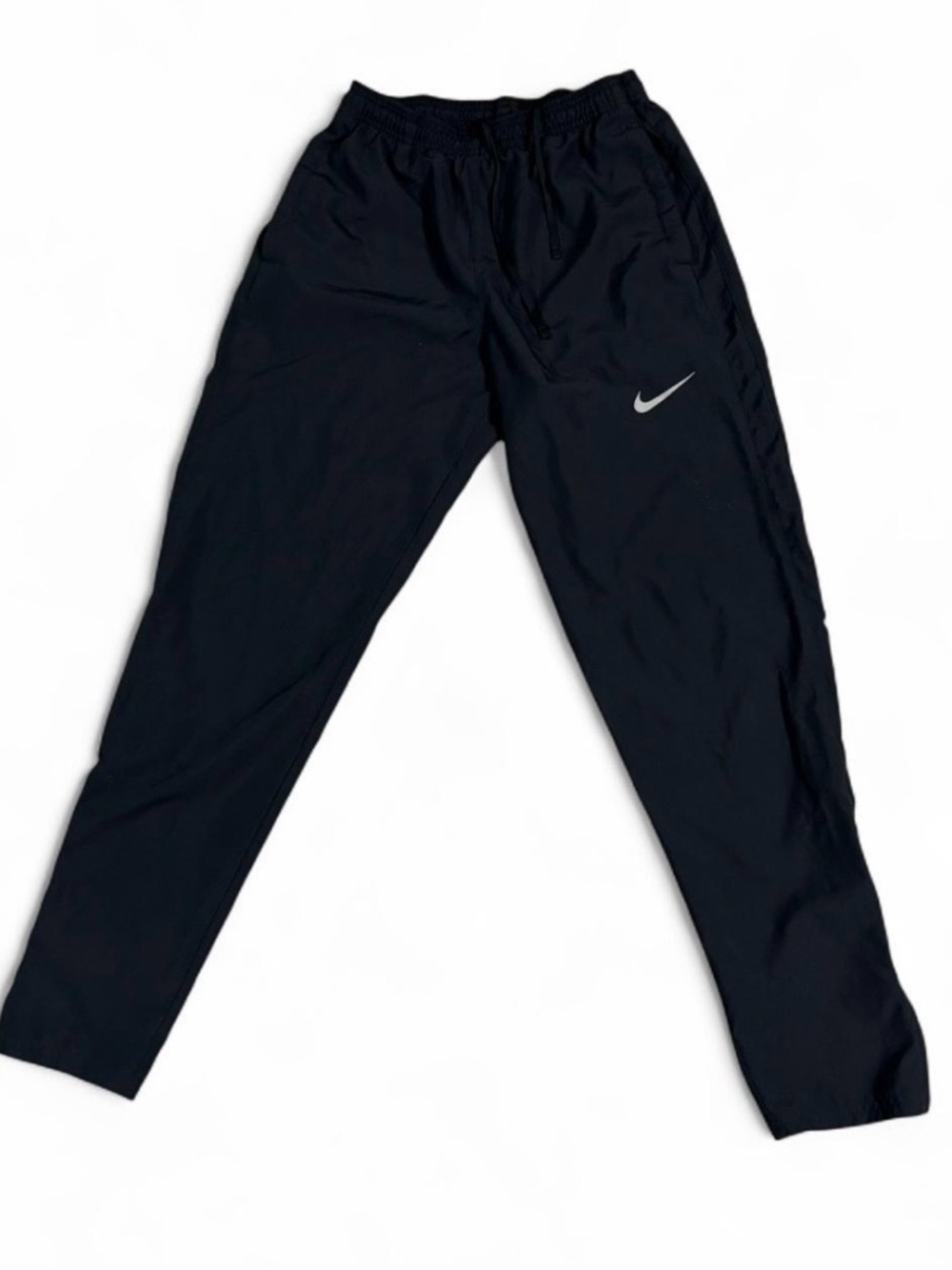 Nike black running sweat pants with drawstring waist and pockets.
